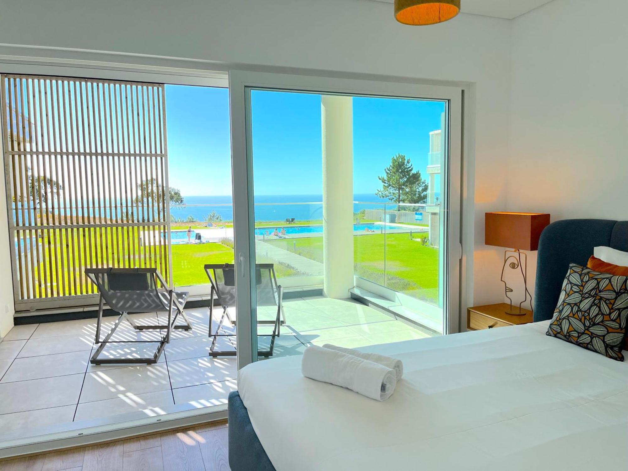 Mar A Vista - Condominium With Pool, Gym And Sea Views Nazaré Exterior foto