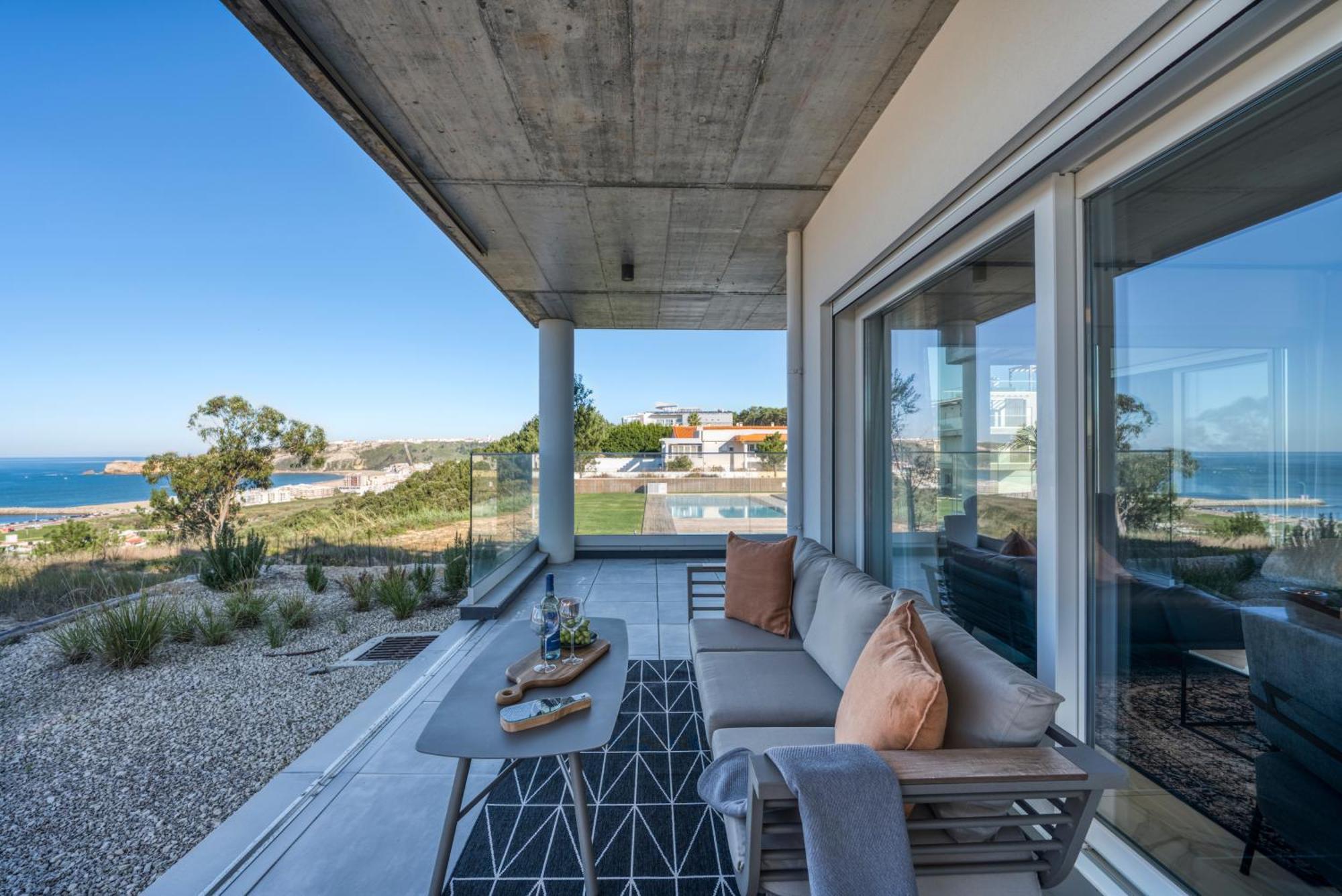 Mar A Vista - Condominium With Pool, Gym And Sea Views Nazaré Habitación foto