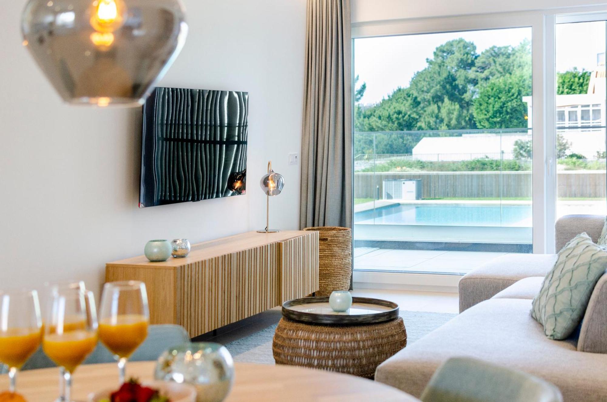 Mar A Vista - Condominium With Pool, Gym And Sea Views Nazaré Habitación foto